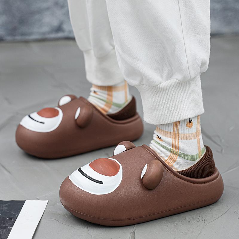 Детские модные тапочки из хлопка на толстой подошве больших размеров — фото 18