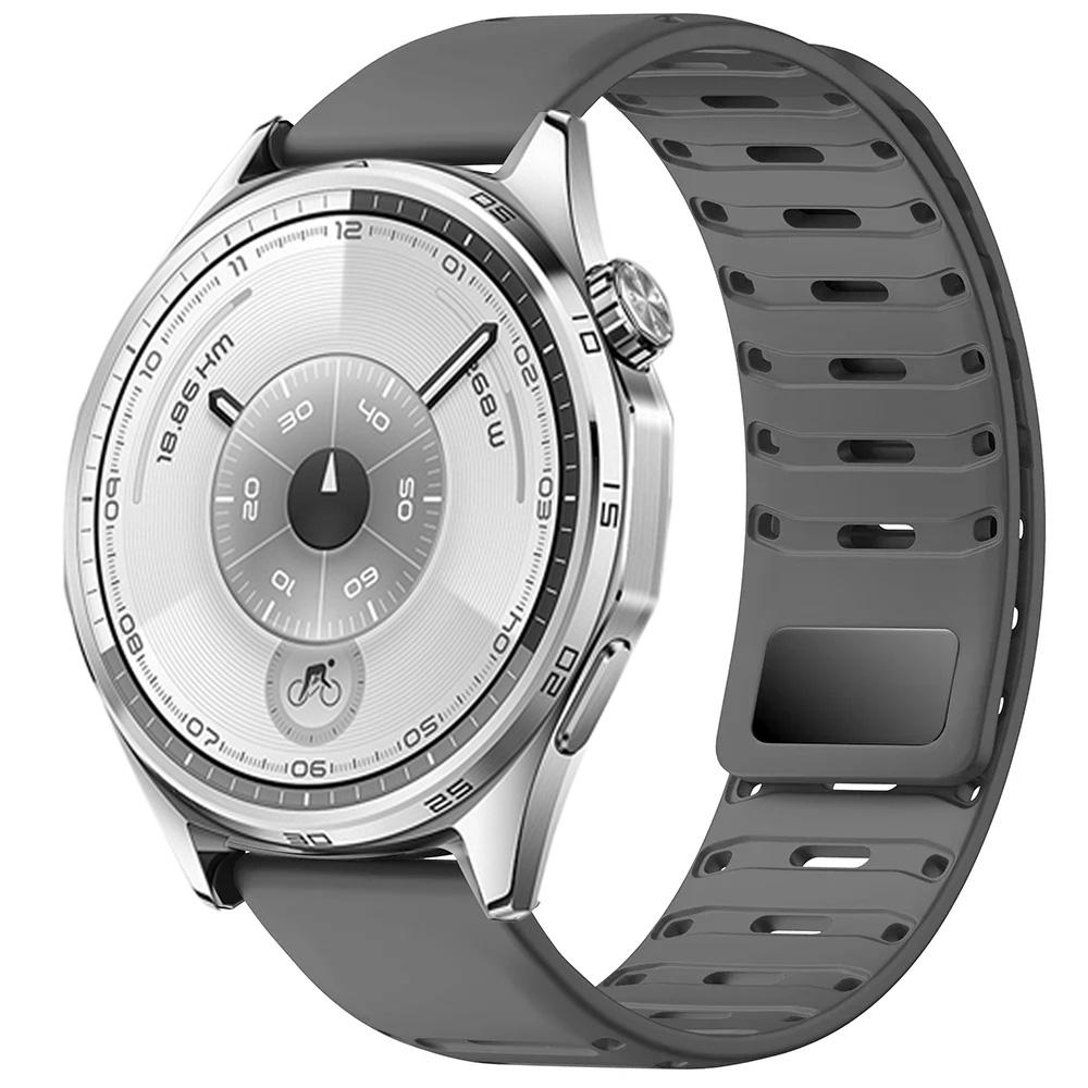 22mm Silicone Strap For Huawei Watch 5 4 3 46mm GT6/5/3/2 Pro GT6/5/4/3 46mm Sport Magnetic Buckle Adjustable Bracelet Wristband