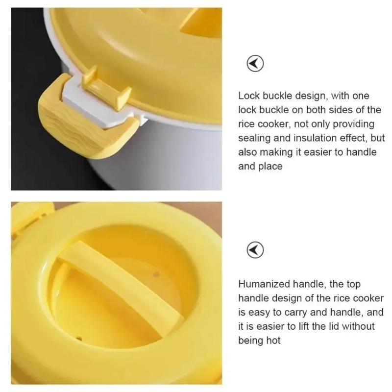 Mikrowellen-Dampfgarofen kann die isolierte Lunchbox für Lunchboxen mit Deckel für Büroangestellte und Studenten aufwärmen und ist unerlässlich für Studenten.