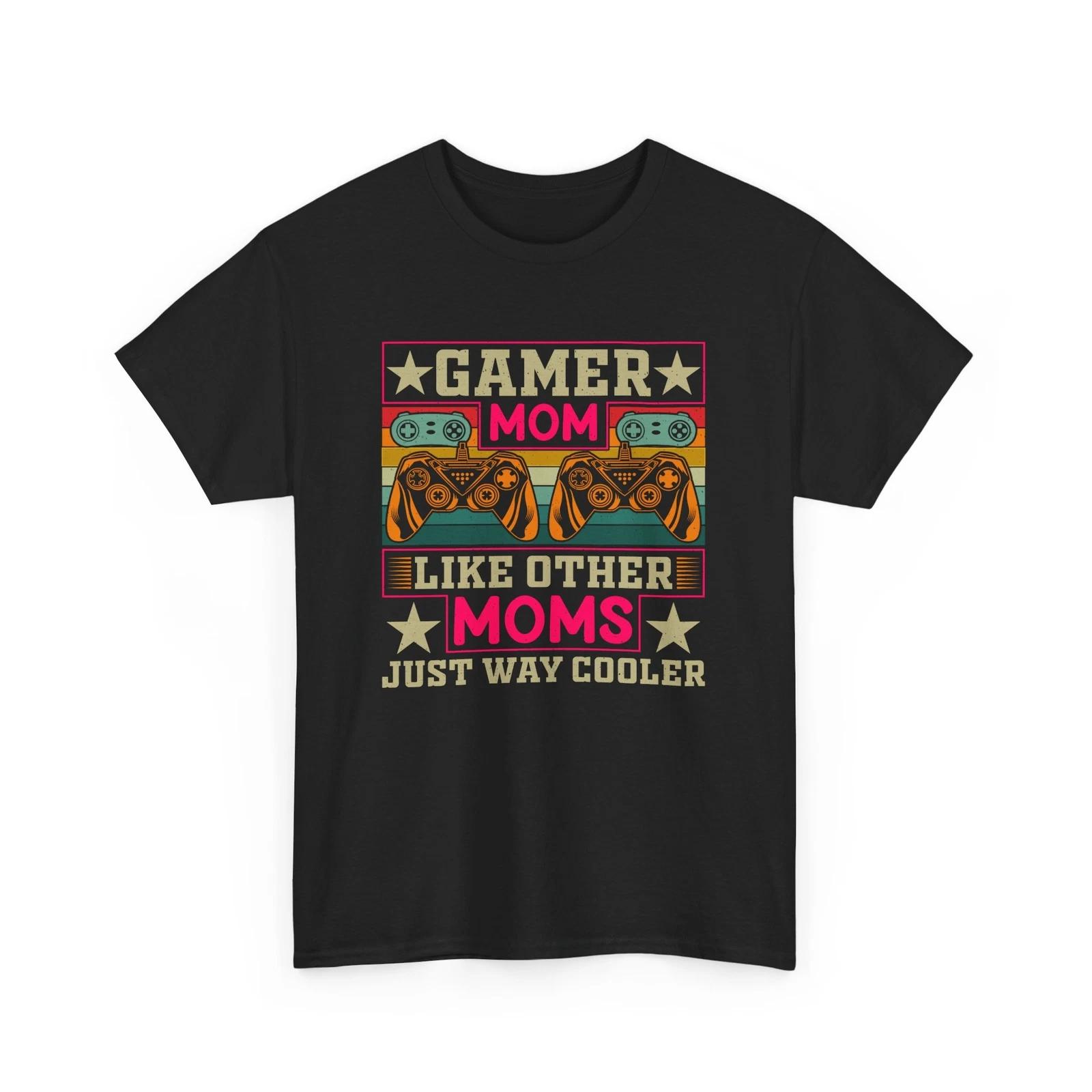 Gamer Mom T-Shirt | Retro Gamer Tee | Funny Video Game Graphic Shirt S
