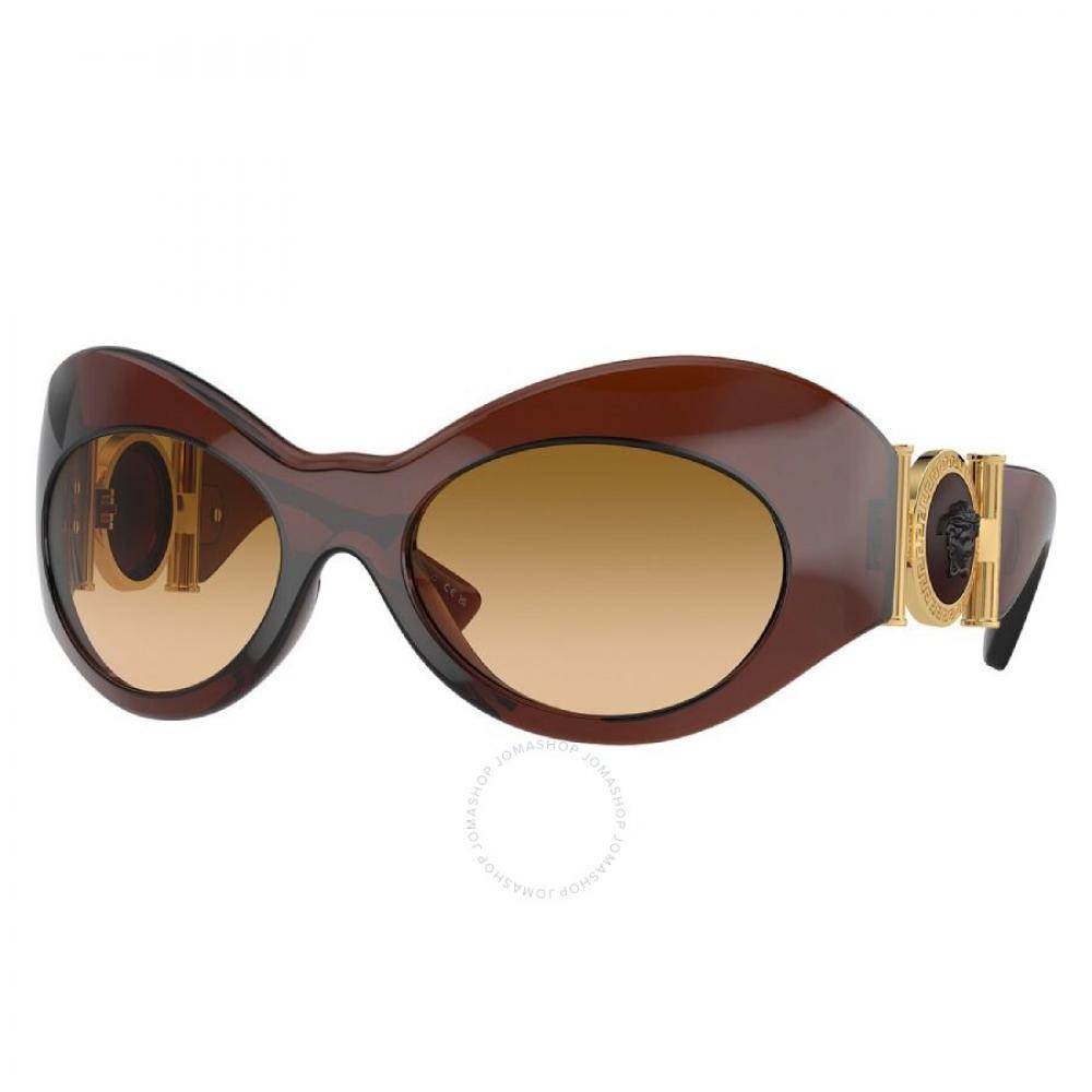 Versace Yellow Gradient Brown Irregular Ladies Sunglasses Ve4462 54462l 58