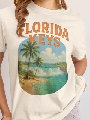 Vintage Florida Keys T-Shirt and Kids Tshirt Palm Trees Beach Tee Florida Souvenir Shirt and Kids Tshirt
