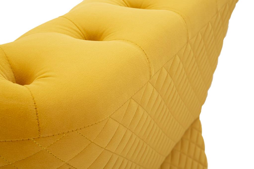 Armchair Emy Mustard With Cushion Cm 104X83X76