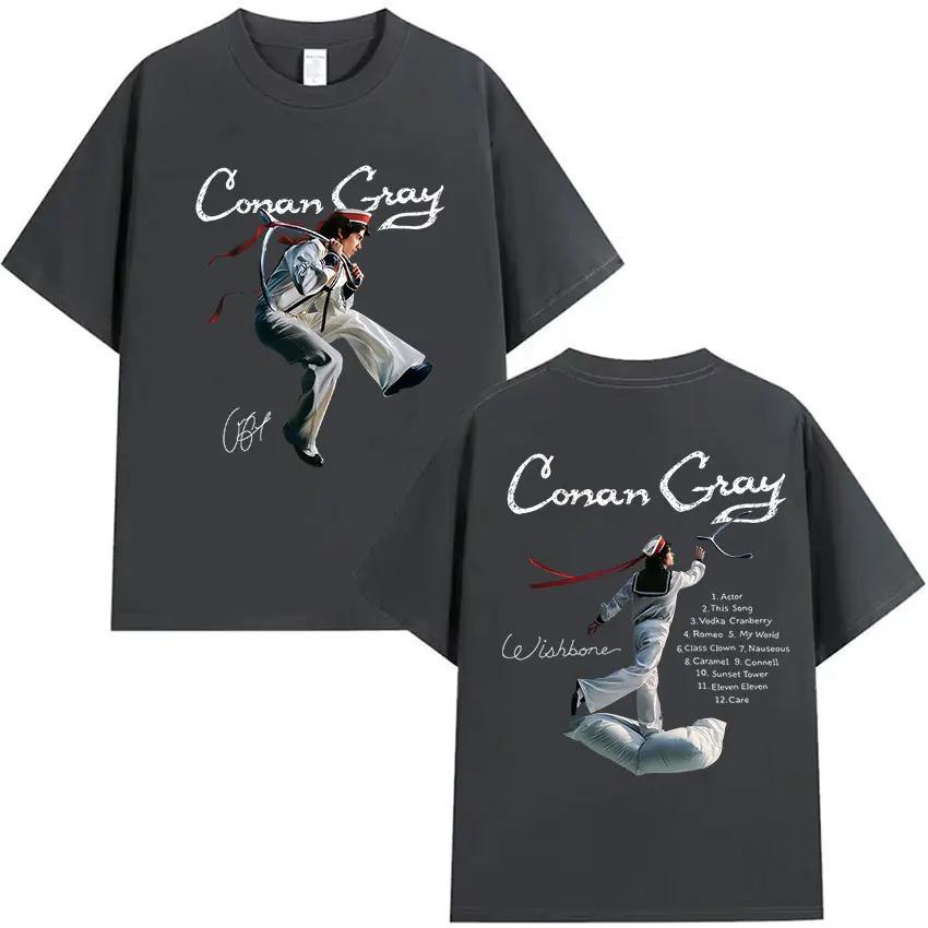 

Conan Gray Wishbone World Tour 2026 T Shirt Unisexs Women Vintage High Quality Fashion Tshirts Unisex Hip Hop Short Sleeve Tshirt S