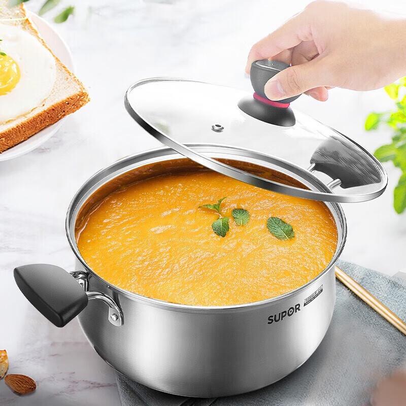 SUPOR 304 Stainless Steel Composite Bottom Soup & Stew Pot