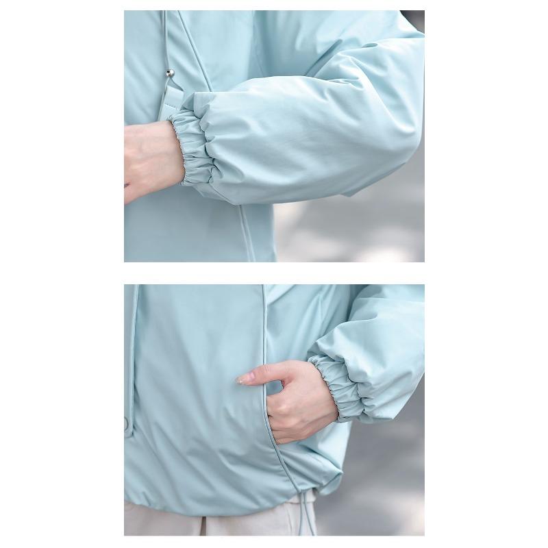 Trendy Women Short Padded Jacket Thickened Cotton Hooded Loose Coat Winter Fashion Outfit