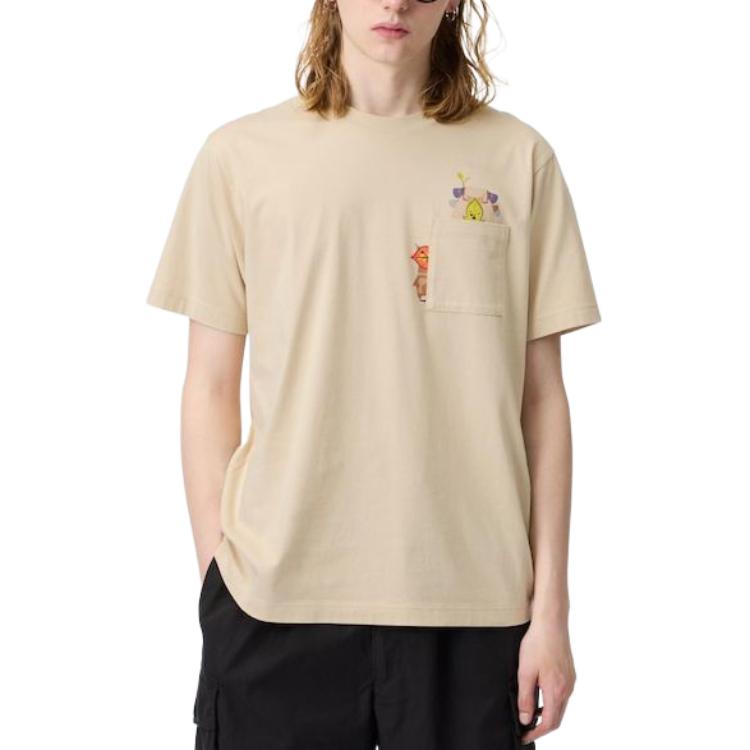 Uniqlo X Legend Of Zelda Collaboration Anime Print Crew Neck Short Sleeve T-Shirt Unisex T-Shirt Beige 472680-31