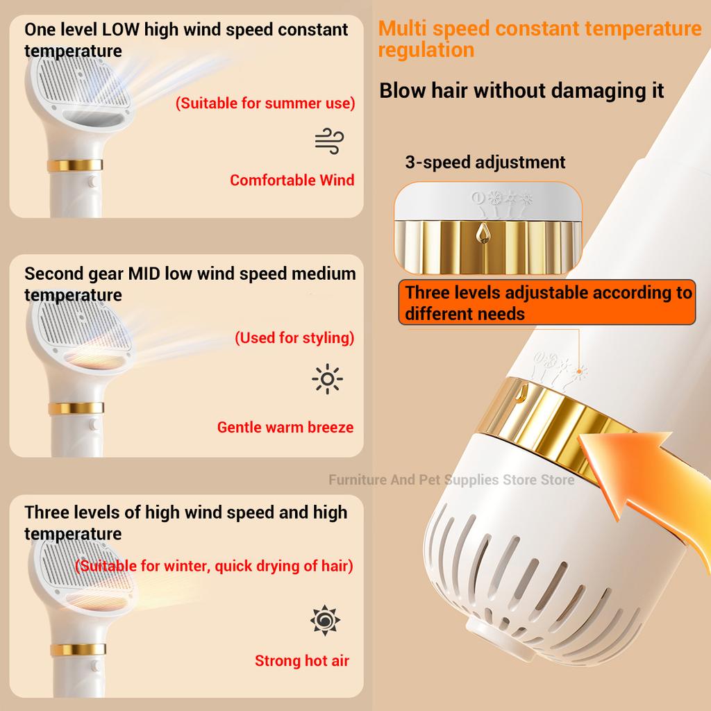 Pet dog hair dryer, cat water dryer, three in one design, powerful dog dryer, pet bath dryer, cat and dog beauty products