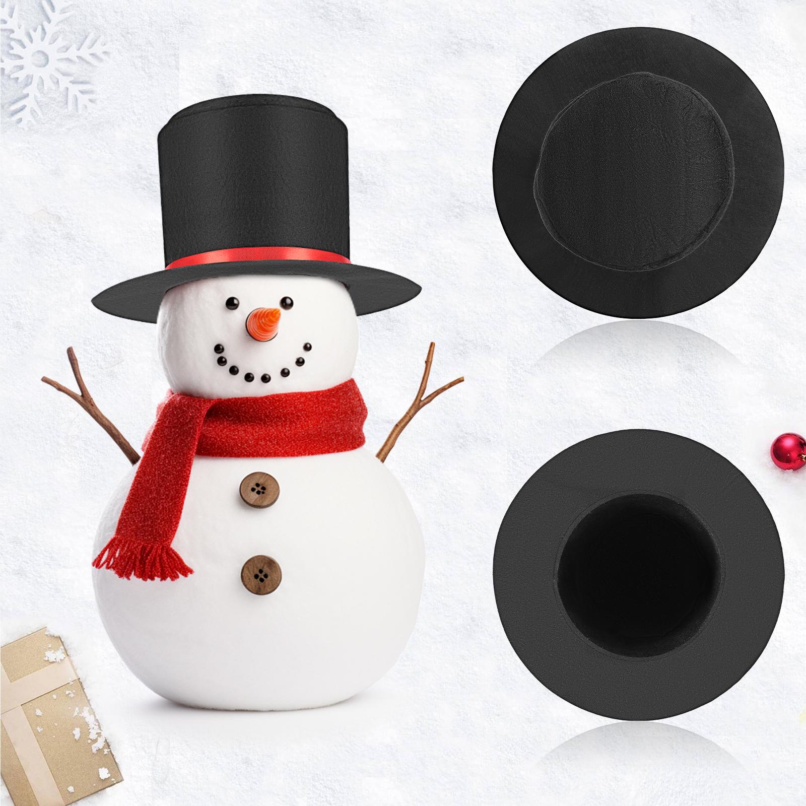 

DIY Snowman Making Hat Christmas Decoration Fabric Dress-Up Prop DIY Snowman Kit Holiday Gift Making Dress-Up Hat Prop 3.5x6cm