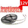 5050/5630 SMD Epoxy Waterproof Flexible LED Light Strip - High Brightness, 5 Meters, 12V/24V/36V