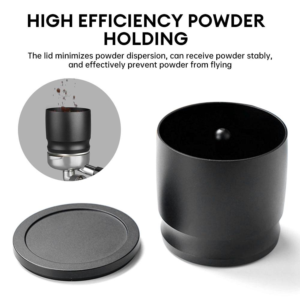 Coffee Dosing Funnel Aluminum Alloy Blind Shaker Fit 51mm/58mm Espresso Coffee Powder Collector Cup Home Barista Tools