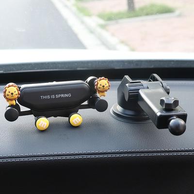 Supporto creativo per navigatore per cellulare da auto, tendenza cartone animato, telaio di supporto fisso multifunzione per console centrale dell'auto, per donna