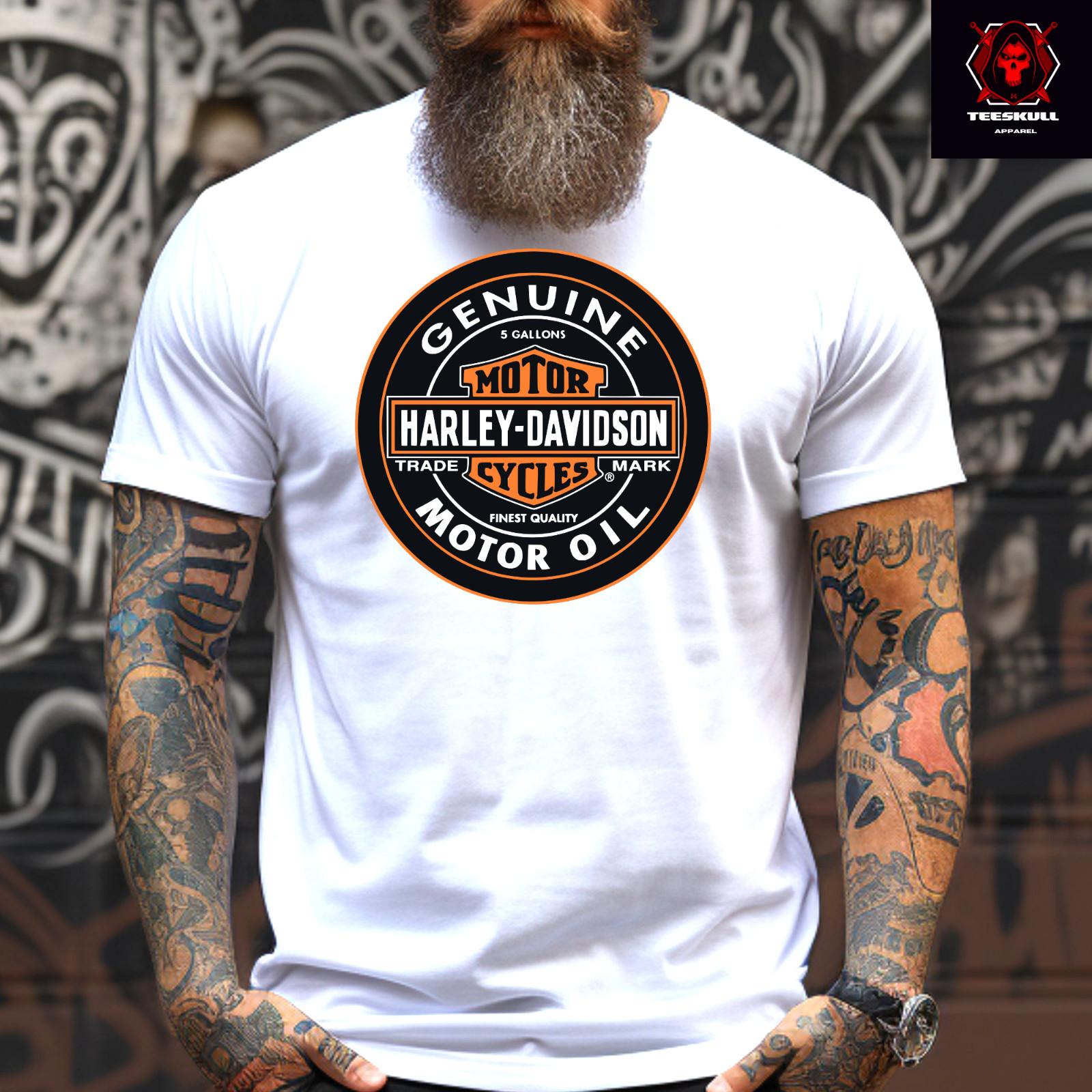 

26 Harley-Davidson Genuine Motor oil Biker Tees Unisex T-SHIRT S-3XL Unisex T-Shirt XXXL