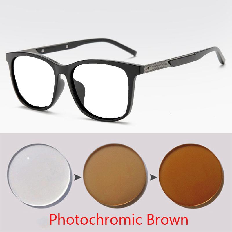 Anti-glare Short-sight Lens Square Men Sunglasses TR90 Driver Diopter Sun Eyeglasses For Women 0 -0.5 -0.75 To -6.0