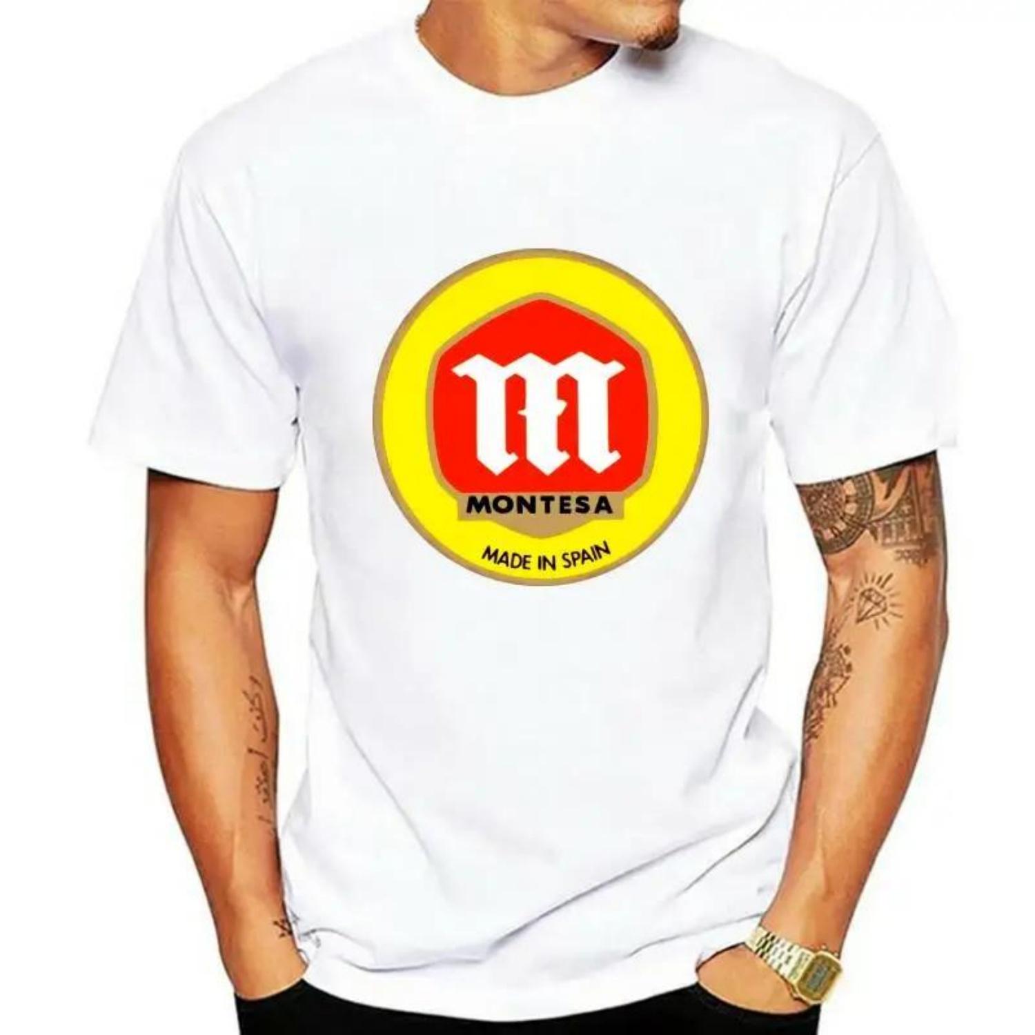 

MAN T-SHIRT Summer Unisex Cotton Brand Tshirt Montesa T Shirt S Choose Color Male Fashion Casual Short Sleeve 2025 New XXXXXL чорний