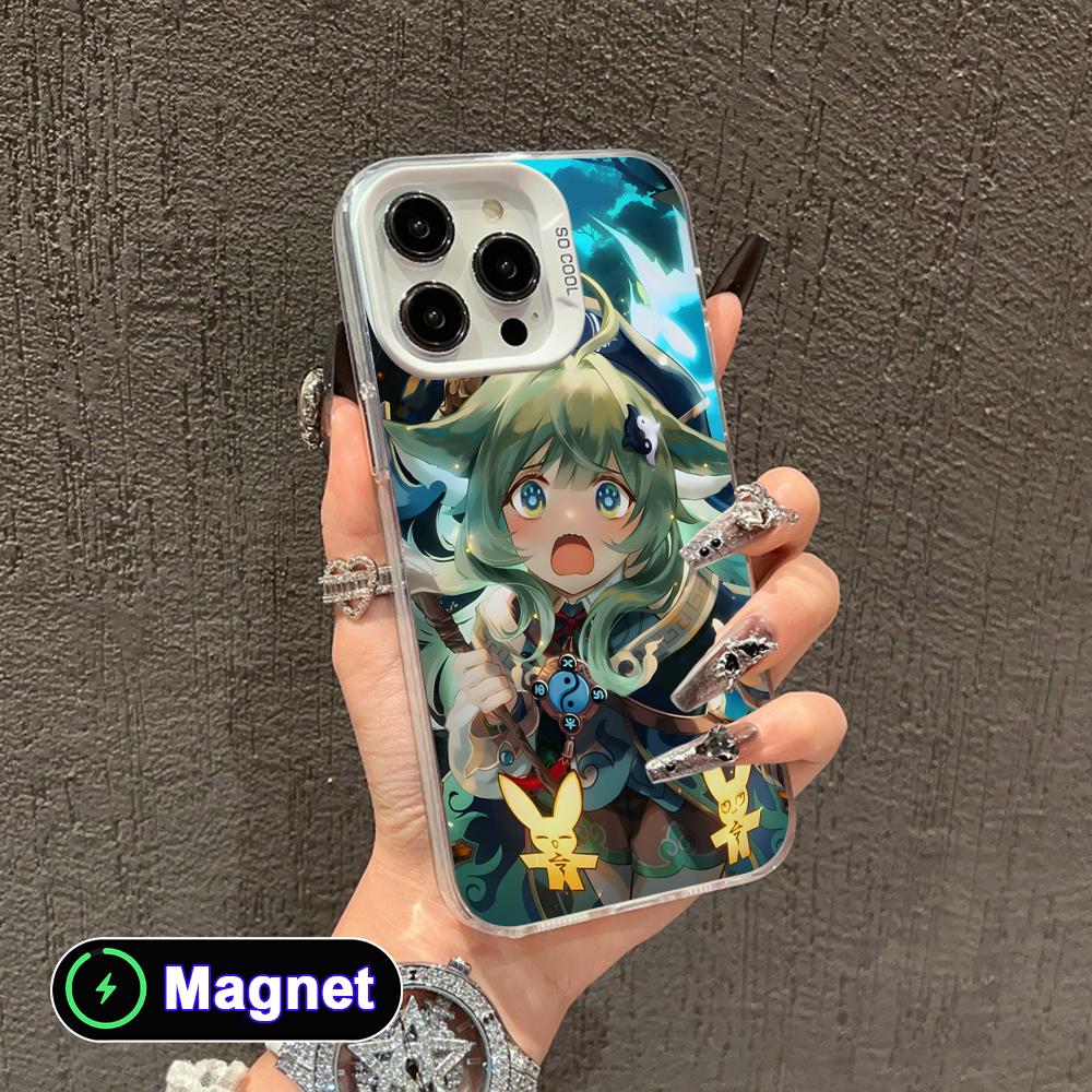 HSR Huohuo White Translucent MagSafe Mobile Phone Case for iPhone 17 16 15 14 13 12 11 X XR XS Air Pro Max Plus Cover
