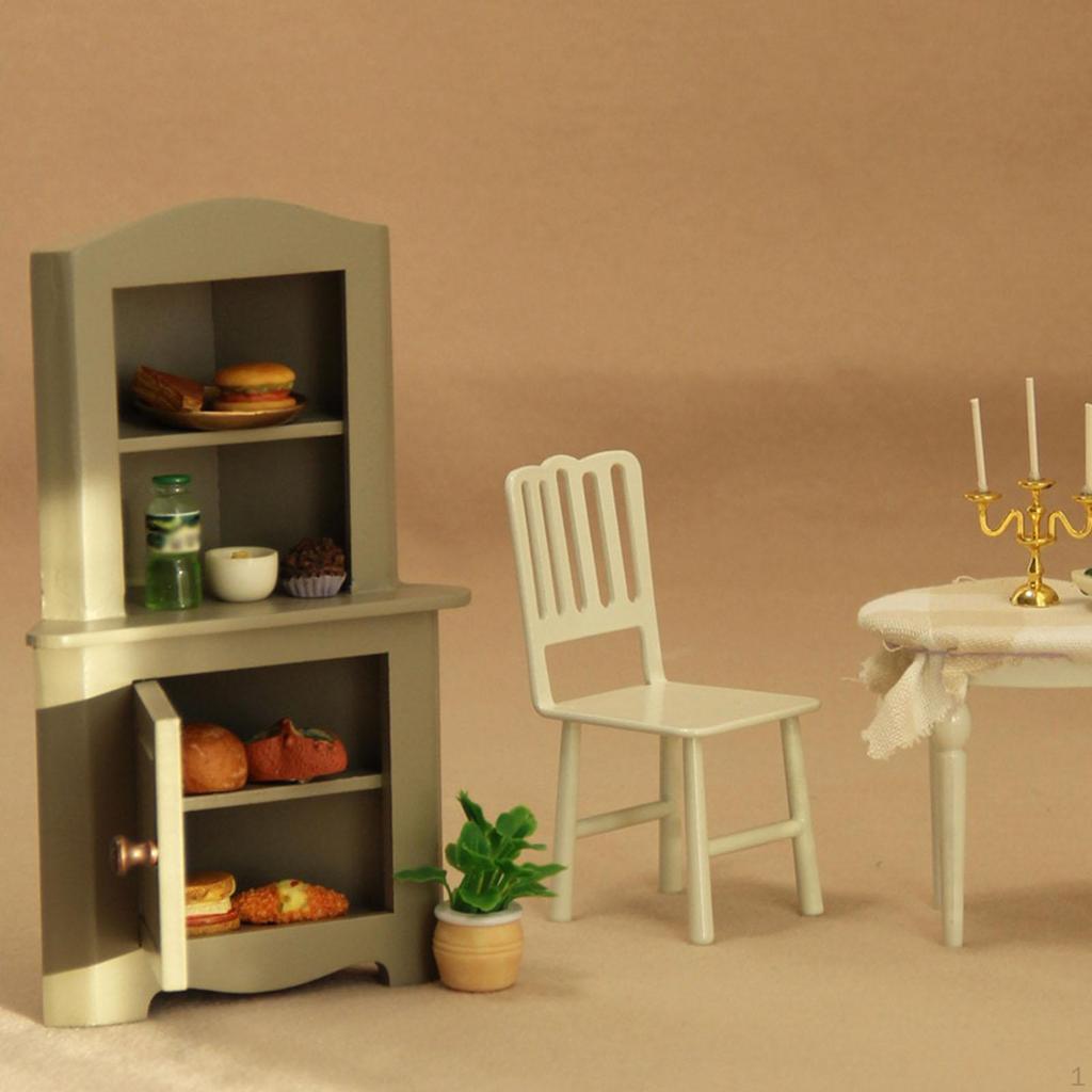 1/12 Dollhouse Display Cabinet Doll Accessories Decoration Simulation Toy
