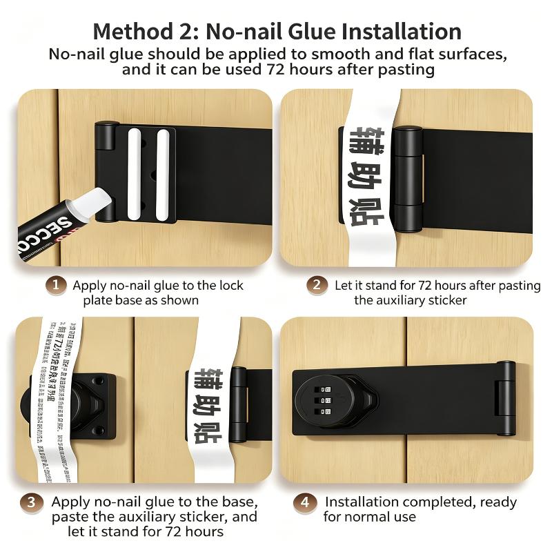 3 Digit Household Security Cabinet Password Locks Keyless Drawer Combination Coded Door Lock Zinc Alloy Furniture Hardware