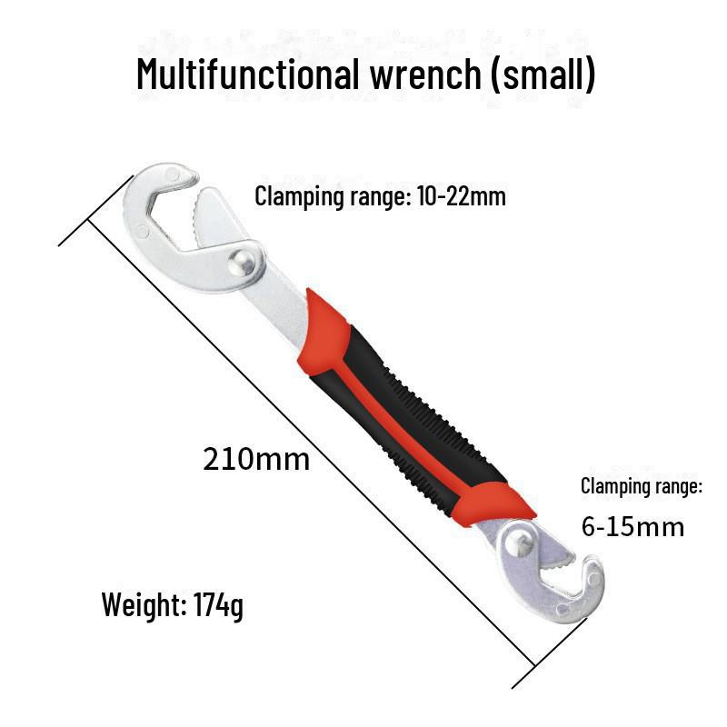 Adjustable Universal Pipe Clamp Wrench – Large and Small Opening Tool