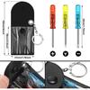 Jutom 20 Set Mini Screwdriver Keychain Set Bulk Includes 3 Mini Screwdrivers In a Portable Pouch with Snap with Hook Bulk Adult Men Employee