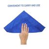 VORCOOL Microfiber Car Wash Towel Set of 10, 30 x 30 cm, Blue, Thick, Absorbent, Compact Design, Car Cleaning Cloth, Car Wash Cloth, Car Cleaning