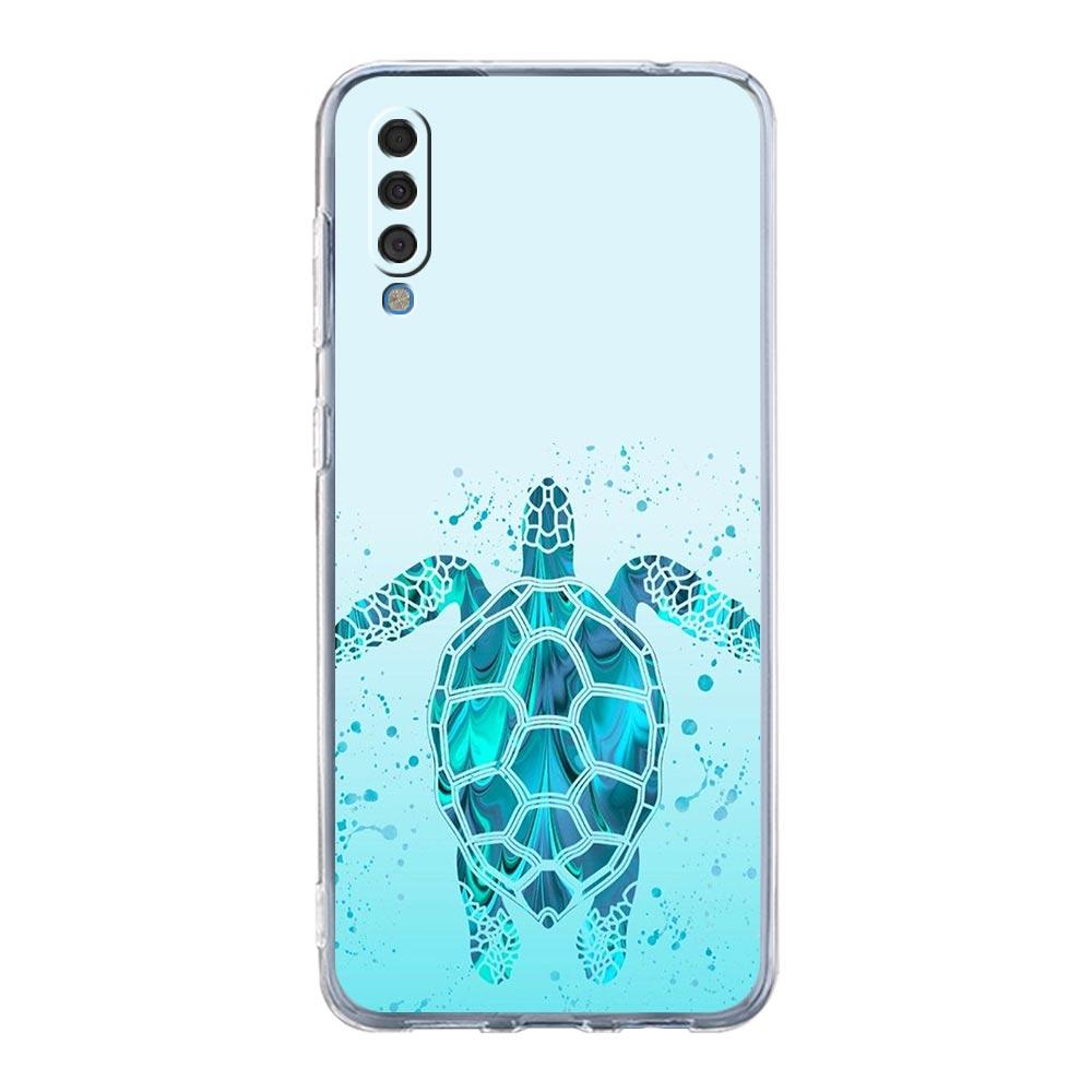 Phone Case For Samsung A56 A36 A26 A16 A14 A12 A22 A32 5G A34 A42 A52 A54 A50 A70 A40 A20E A20S A04S A06 Cover Cool Ocean Turtle