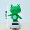Dynamic Solar Frog Car Ornament, Car Interior Decoration - Cute Frog Doll Gift