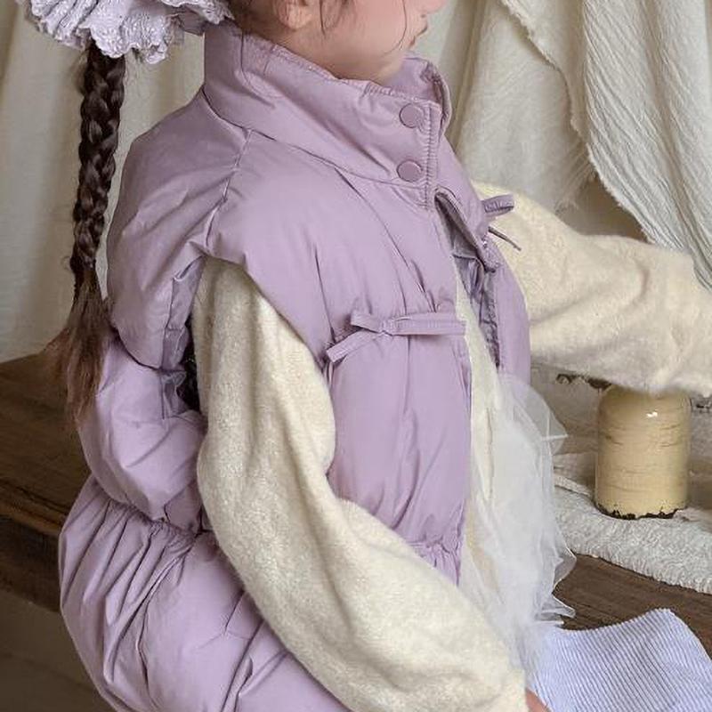 Baby Girls Vests Autumn Winter Korean Children's Down Waist Coats Winter Baby Warm Thick Vest