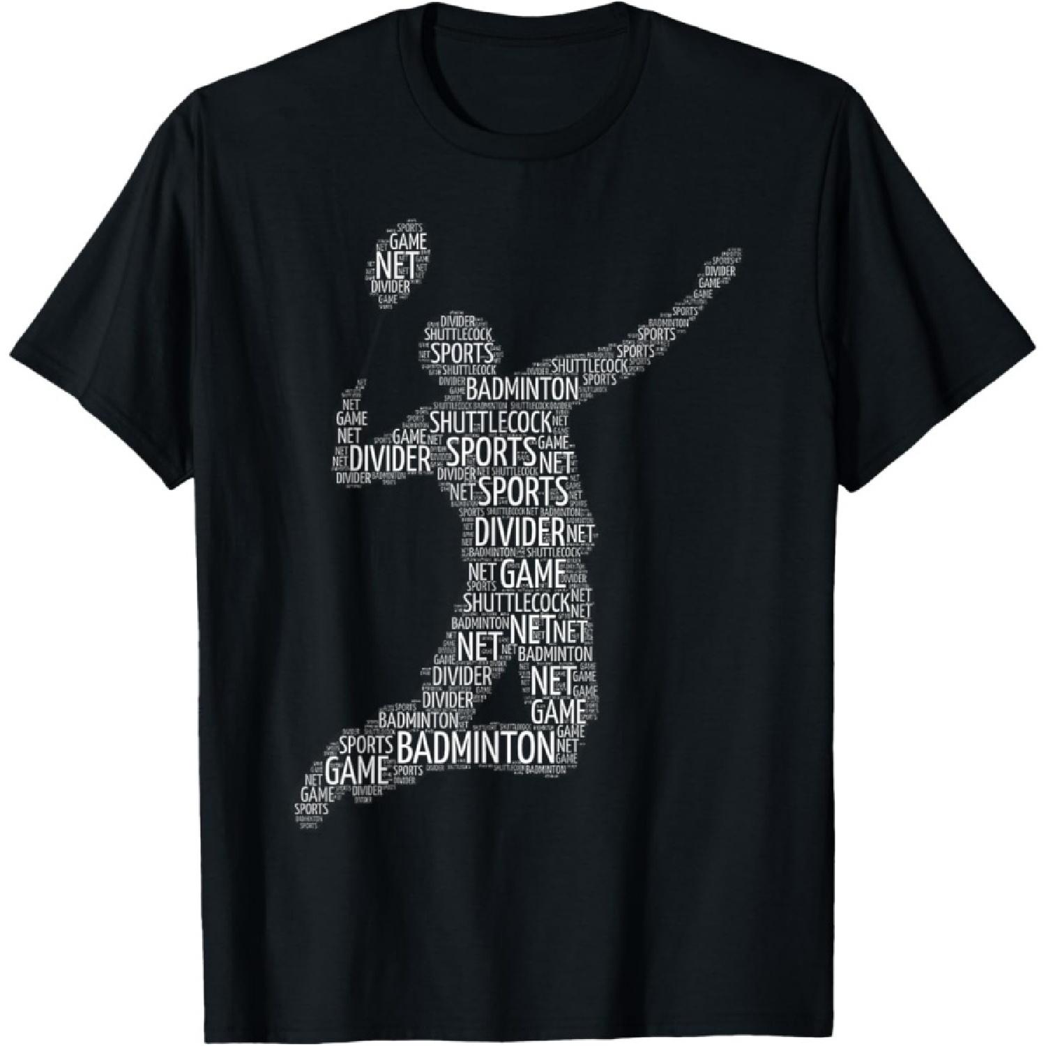 

Badminton shuttlecock player T-Shirt(1) XXXXXL чорний