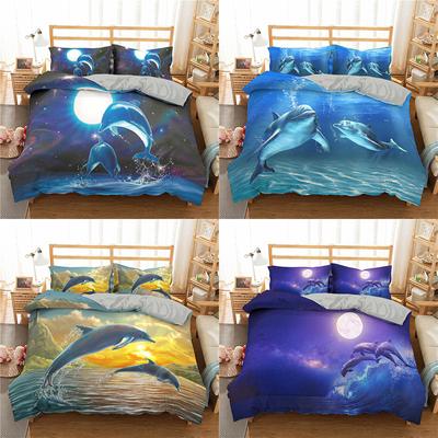 3D Marine Animal Series Home Bedding Set Quilt Cover and Pillowcase Australia/EU/US Single/double Bed Full Size Home Decoration