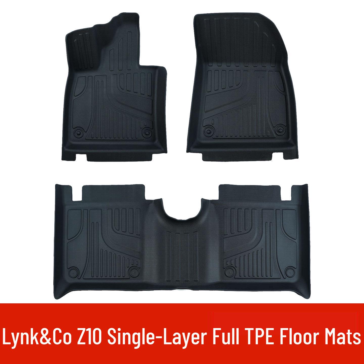 

Eco-friendly, Odorless TPE Floor Mats for Lynk & Co Z10: Double-Layer, Wear-Resistant Interior Carpet Protection.