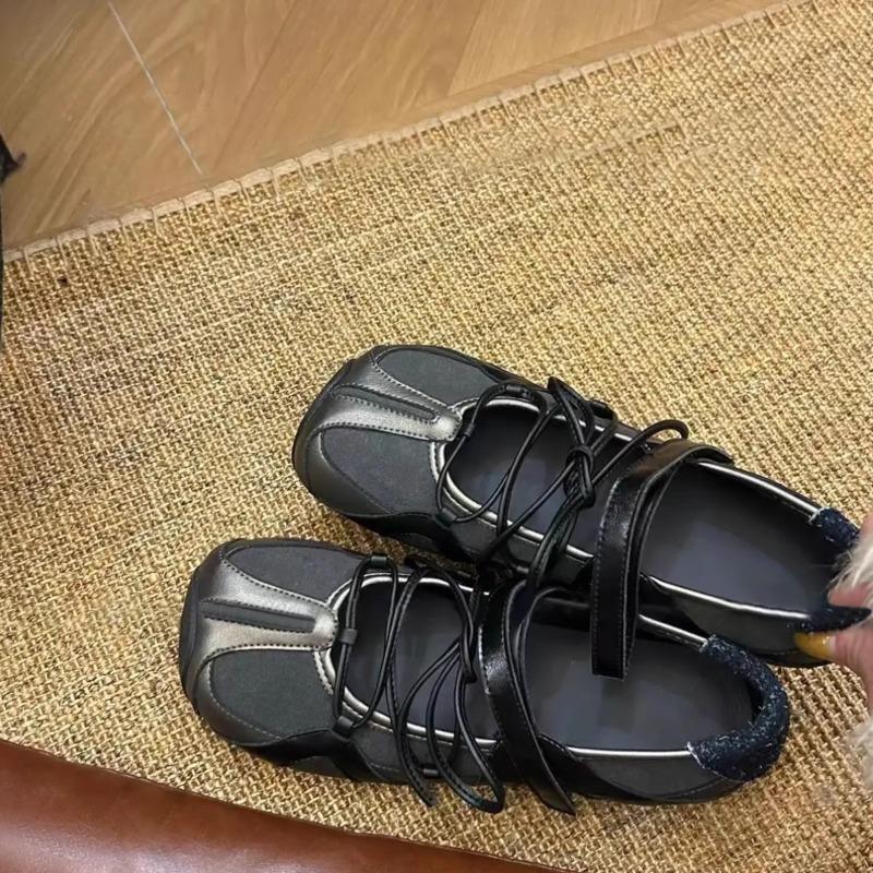 Flats Women Sneakers Casual Sport Shoes Square Toe Bow Loafers Sandals 2025  Summer Running Shoes Zapatillas De Deporte