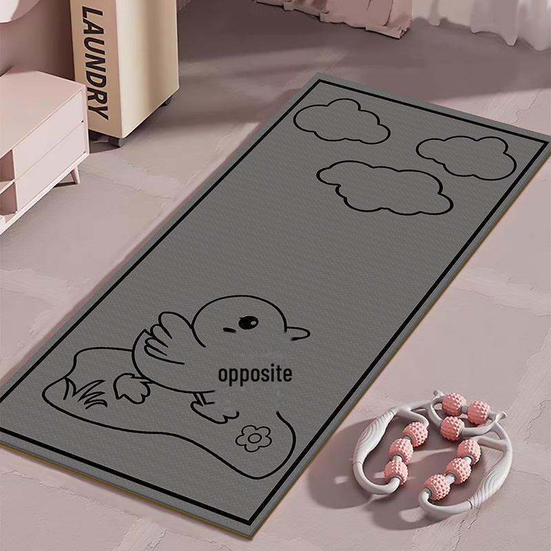 Covoraș de fitness silențios, antiderapant, cu absorbție a șocurilor, pentru sărituri în interior, alergare, dans și yoga