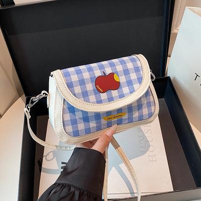 Texture Cartoon Cute Design Sense Hand Carry Small Square Bag Women 2025 New Fashion Casual High Sense Messenger Bag