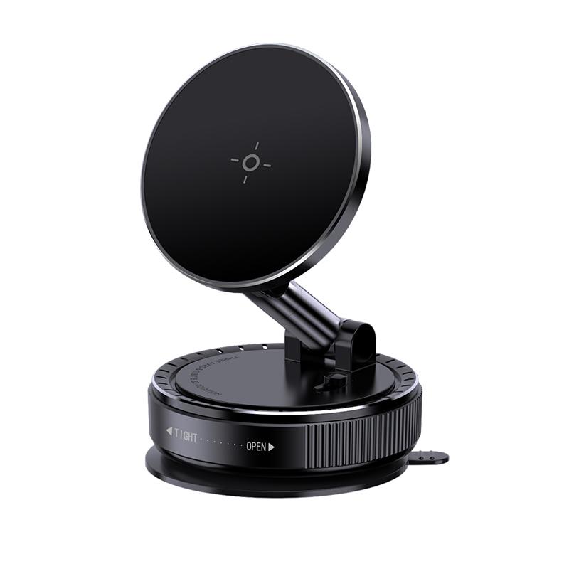 Car Vacuum Magnetic Phone Holder Foldable Strong Suction Cup Mobile Phone Holder 360-Degree Rotating Mount For Macsfae iPhone
