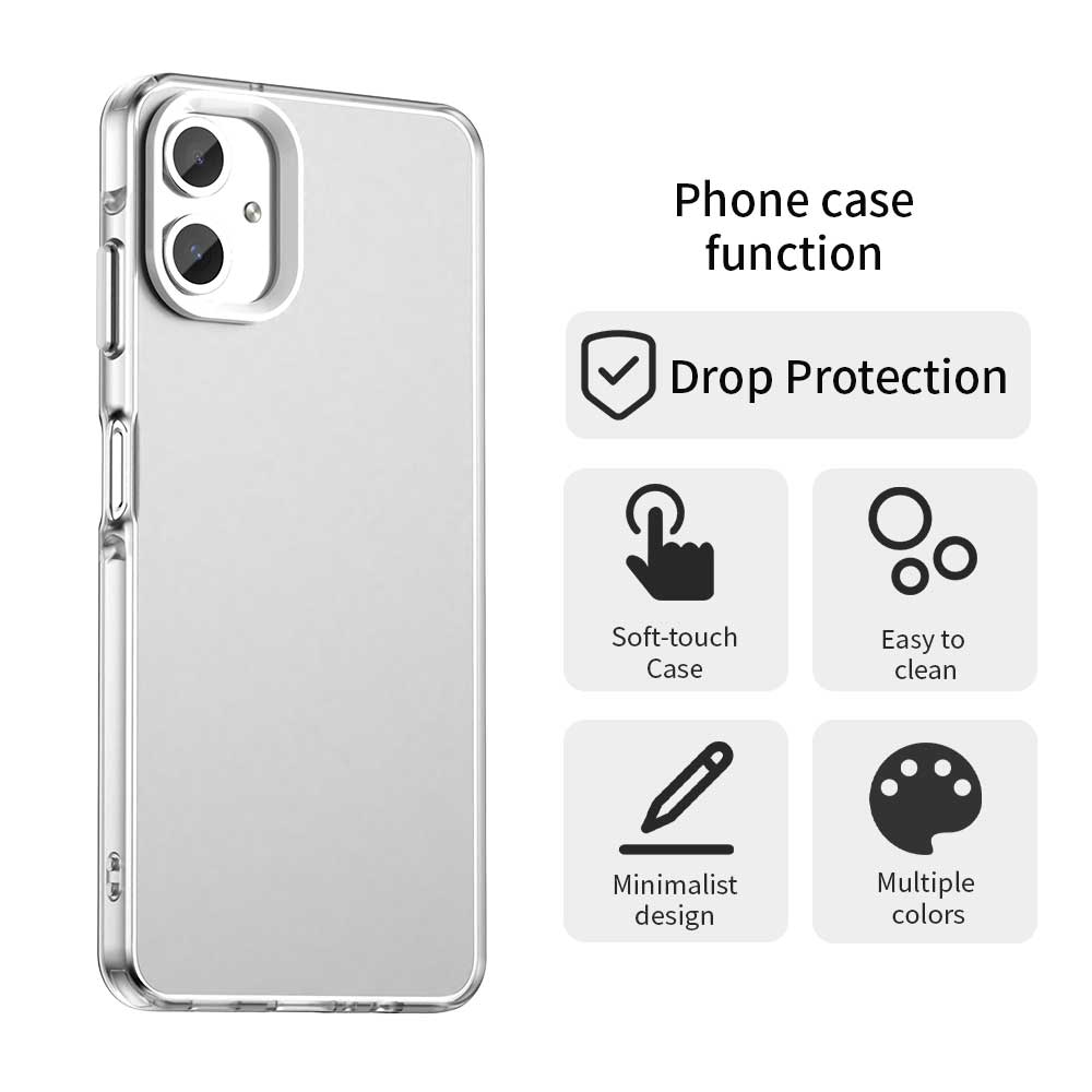 Frosted Case For Samsung Galaxy A06 Cover Samsung Galaxy A06 A05 Fundas Coque Matte Translucent PC Back Bumper For Samsung A06