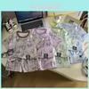 Baby Boy Summer Cotton Letter Print Short Sleeve Twopiece Set For Toddler Kids
