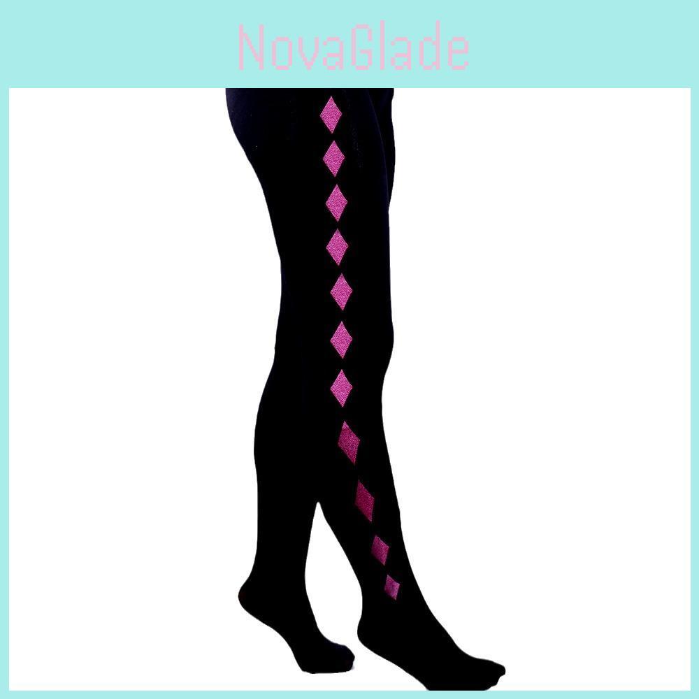 Puella Magi Madoka Magica Akemi Homura Cosplay Leggings With Knit Fabric For Daily Wear