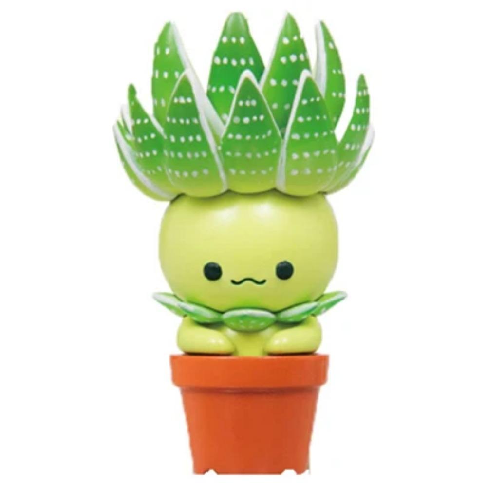 Gashapon Capsule Toys Succulents Evil Spirit Doll Green Potted Plant Action FIgures Model Toy Ornaments