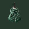 Versatile Christmas Tree Red Knitted Scarf Women'S Match Christmas Gifts Autumn Winter Warm Neck Protection Scarf Green Scarf