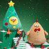 Christmas Tree Plush Cushion, Festive Shaped Throw Pillow for Sofa Bed and Living Room Decor