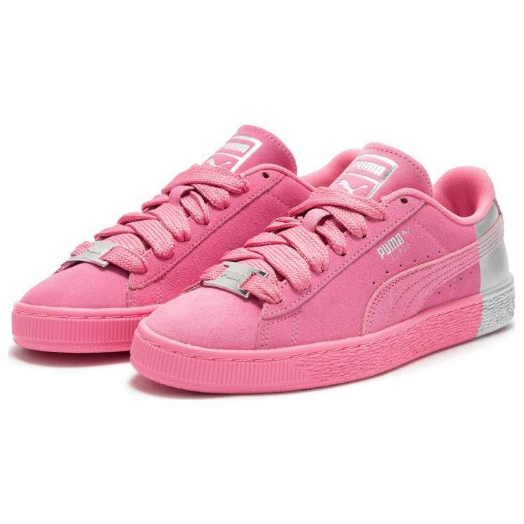 New Puma Suede Pink Silver 398306-04