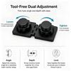 Universal Dual Monitor Alignment Clip Tool-Free Screen Connector Zero Gap Fixer Bracket Double-Sided Adhesive Mount Game Office
