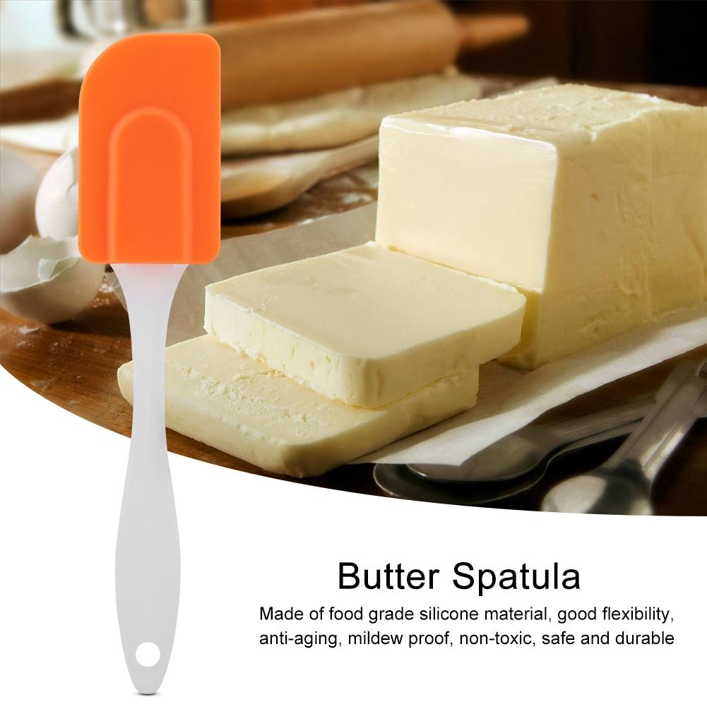 Silicone Spatulas   Cream Scraper Heat Resistant Kitchen Cake Baking Mixing Tool(Red)