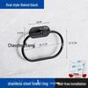 304 Stainless Steel Wall-Mounted Towel Ring for Bathroom, Kitchen, and Hotel Use