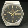 AUTOMATIC VINTAGE ORIENT CRYSTAL JAPAN MENS BLACK COLOR DIAL WATCH A707757-1