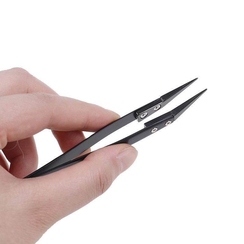 Керамические пинцеты из нержавеющей стали черного цвета для инструментов технического — фото 3