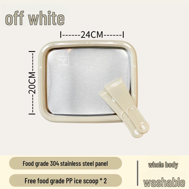 Compact DIY Yogurt & Ice Cream Maker for Kids with 304 Ice Tray