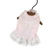 Breathable Puppy Lace Skirt Lotus Leaf Edge Dog Cooling Vest Princess Style Bow Dog Skirt  Party