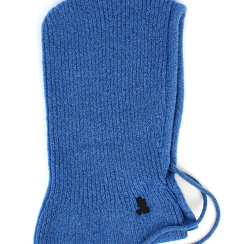 Universal Chemistry Wool Knit Blue Open Balaclava